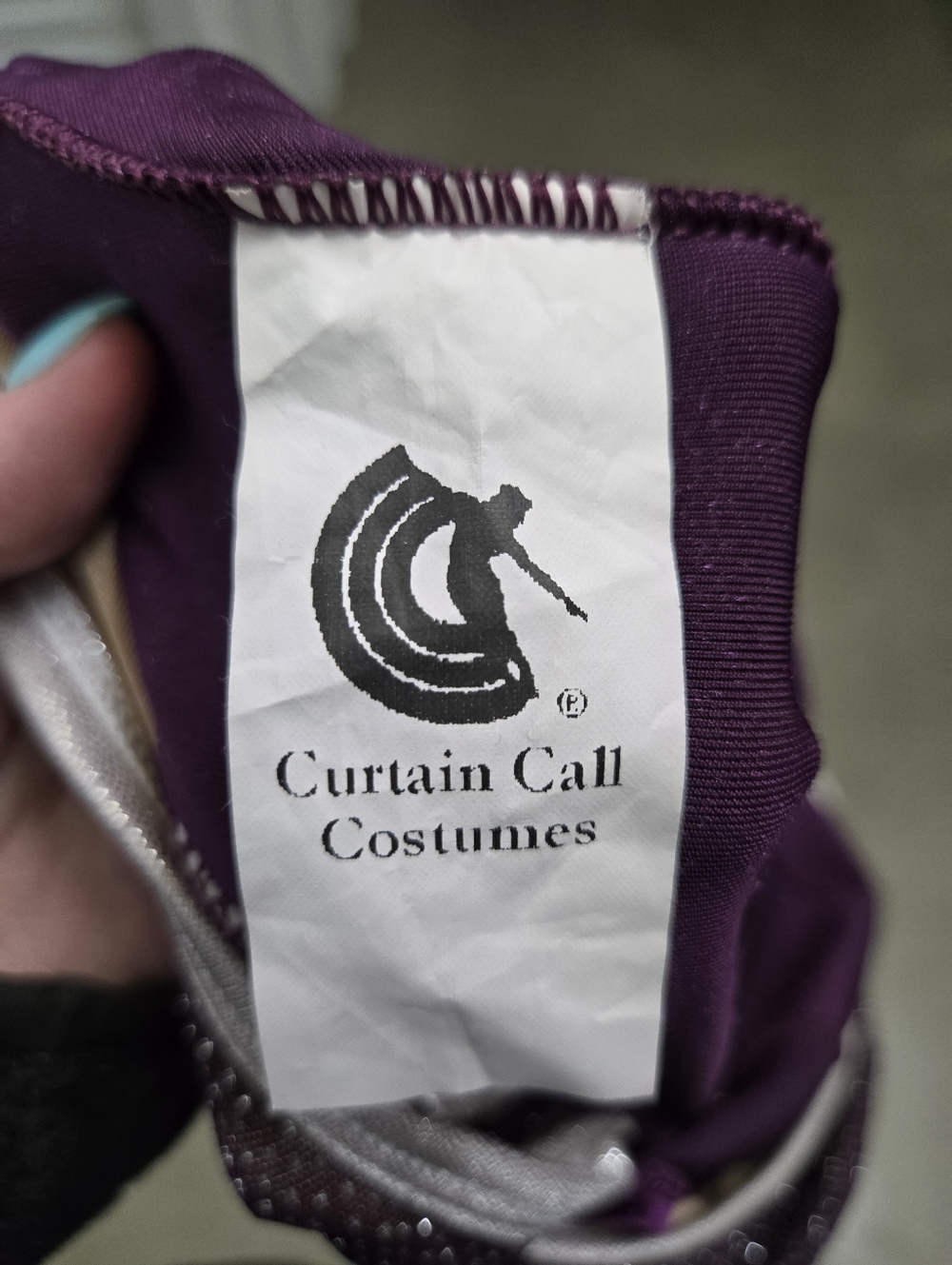 Purple figure skating dress or dance costume - Picture 7 of 9